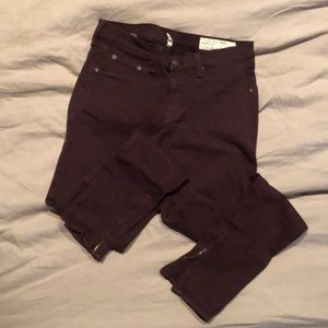 Rag & bone purple jeans